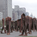AGORA, 2005-2006, iron 106 figures 285-295 x 95-100 x 135-145 cm 