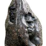 Autoportret-granit-brąz-2007