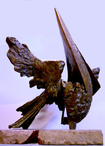 20-Majid Jammoul- Z popiołu - 2013 -bronze -74 x 68x 52 cm
