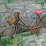Rower, olej na płótnie, 100x70 cm
