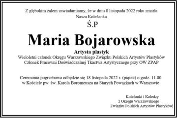 Zmarła Maria Bojarowska